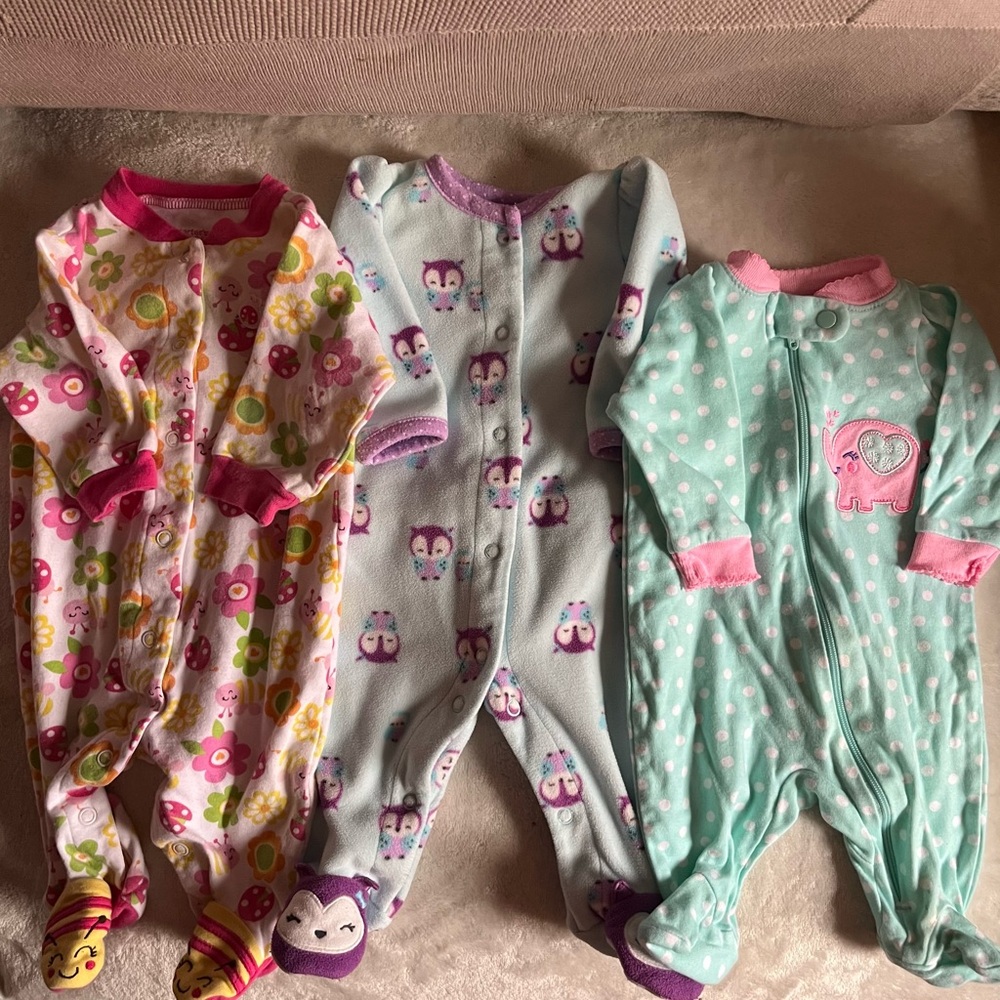Colorful Kids Footies Set with Fun Patterns